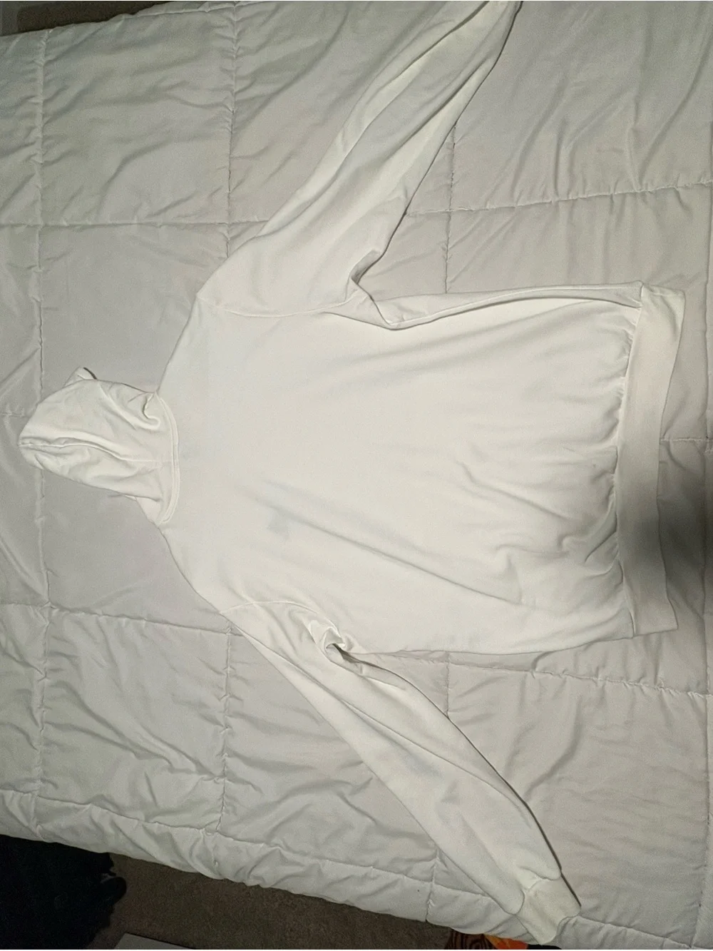 adidas Men’s White Crewneck Sweatshirt with Trefoil Logo